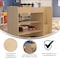 Flash Furniture Birch Plywood, 100 lbs Load Capacity, 23" L, 33" W, 31.5" H MK-ME14504-GG - alternate 8